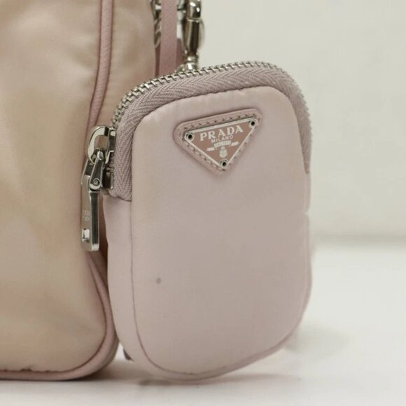 PRADA Re-Edition 2005 Re-Nylon Shoulder Bag Light Pink - Picture 7 of 14